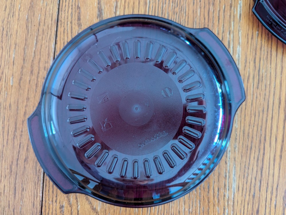 Tupperware Microwave Stack Cooker Steamer Purple 4 Piece Set
