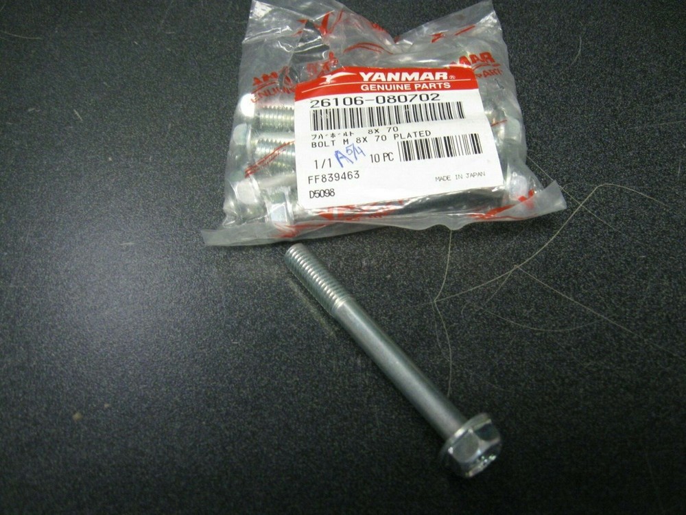 Yanmar 26106-080702 Bolt JA07