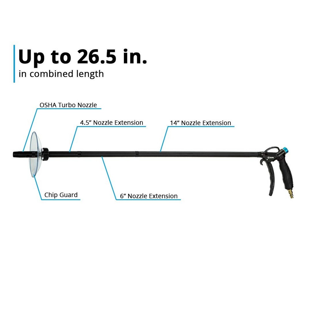 Capri Tools Air Blow Gun (High Performance Gun/Master Set),...
