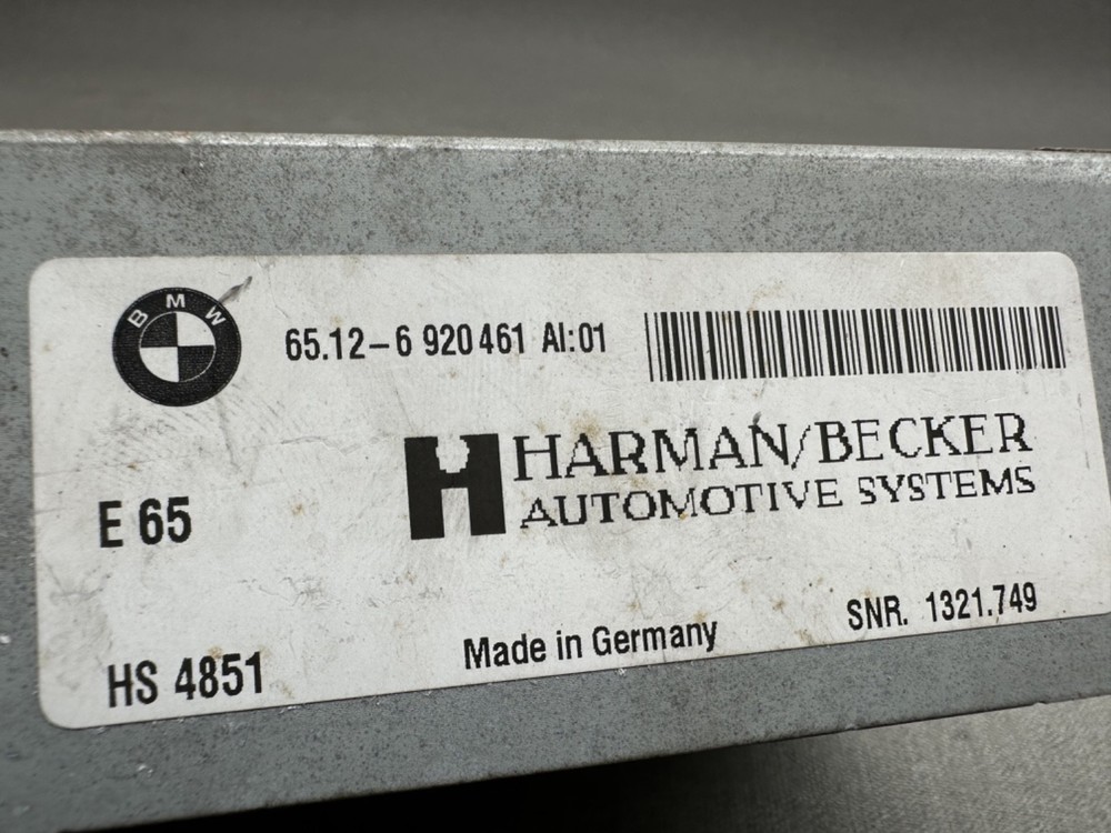 00-10 BMW E60 E61 E63 E64 E65 E66 E67 Hifi Stereo Amplifier Genuine 65126920461