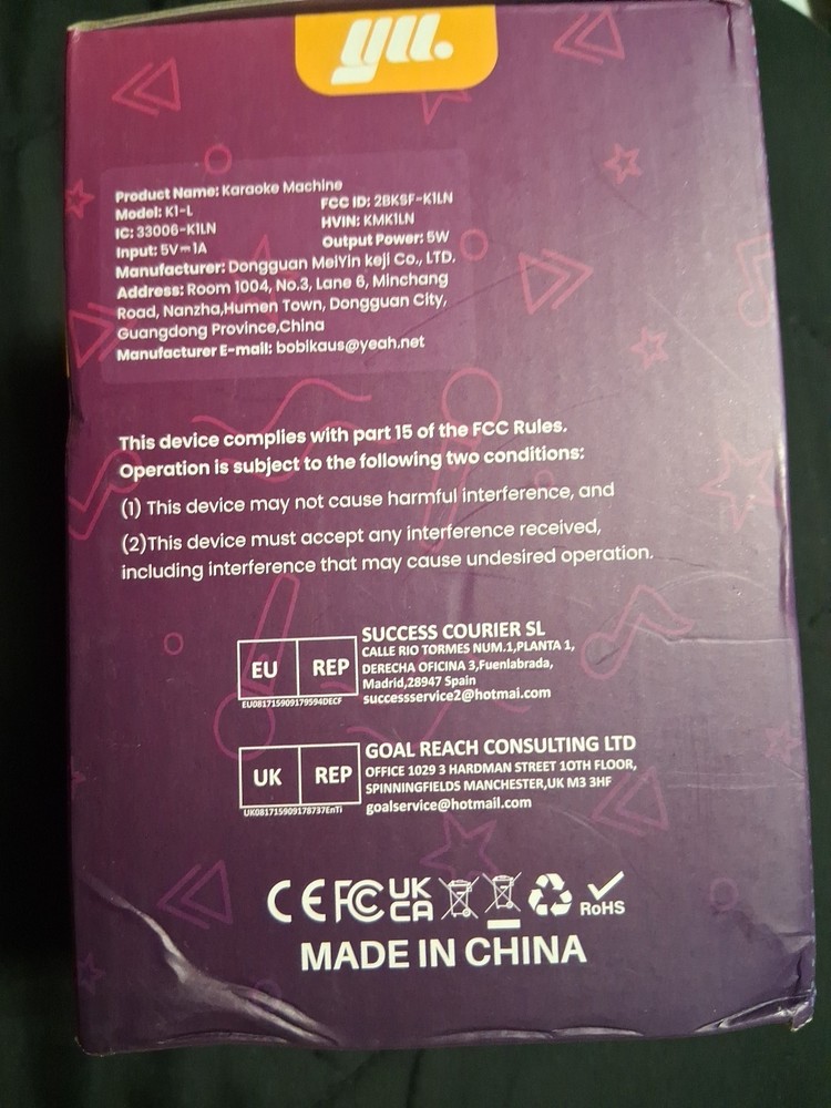 Mini Karaoke Machine With Wireless Microphone