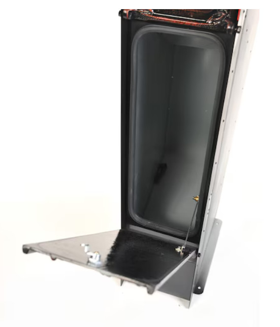 Decorative Cast Aluminum Mailbox Lockable Vault Column 2 Door "Brick In" Black