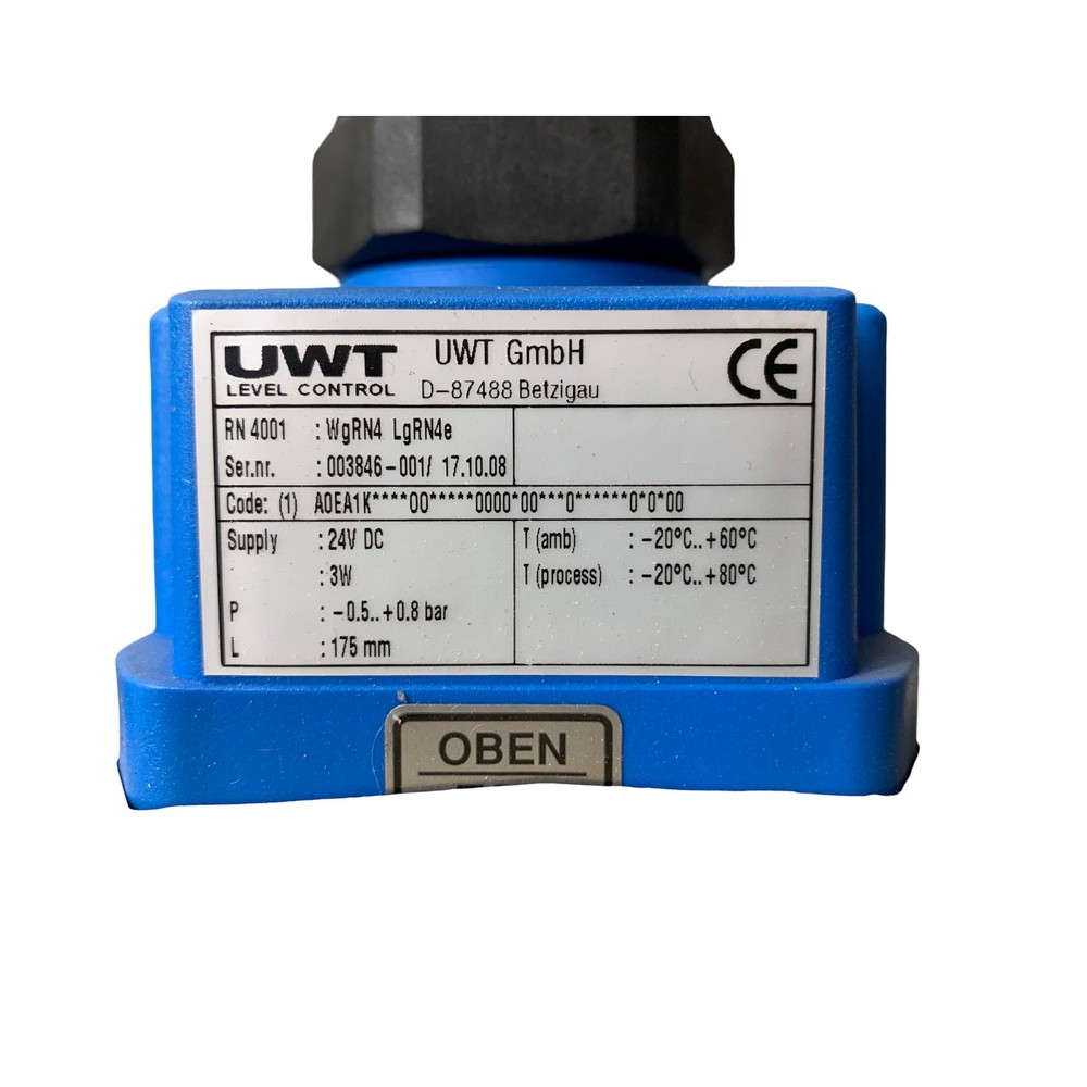 UWT level control RN 4001 rotary vane detector level detector