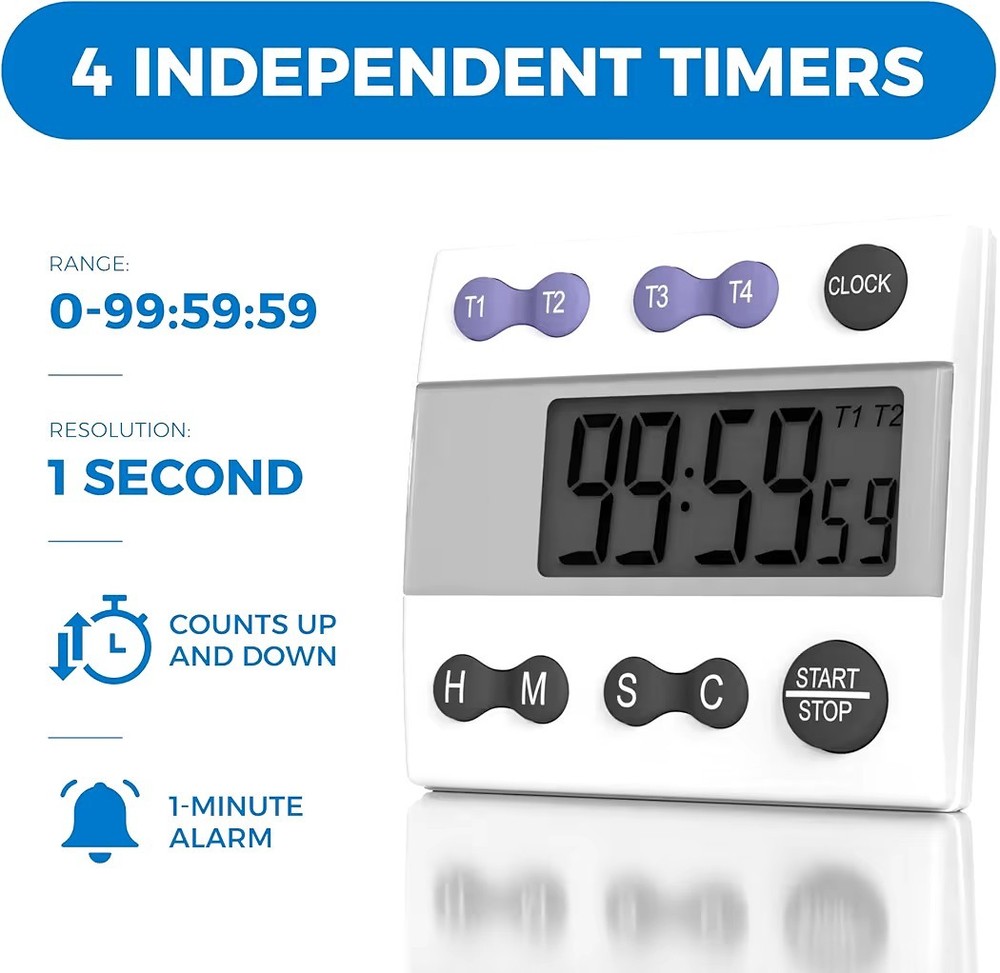 Sper Scientific 810015 Digital Count Down/Count up Timer with Clock