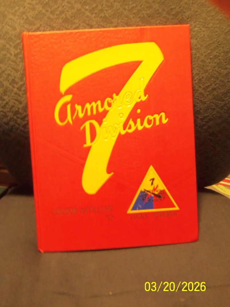 1952 US Army 7th Armored Division Combat Command  Yearbook