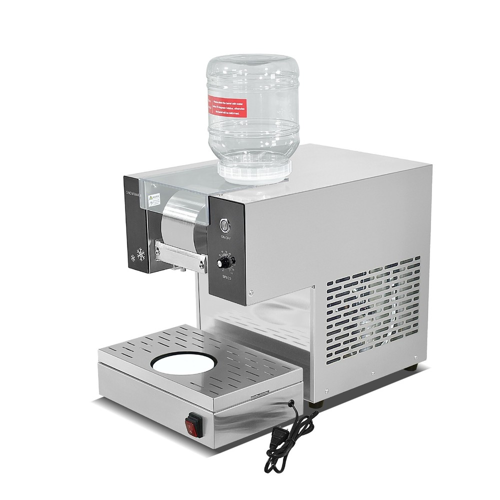 Kolice 275lbs/ day Shaved Ice Machine, Snowflake Ice Maker with Rotatable Base