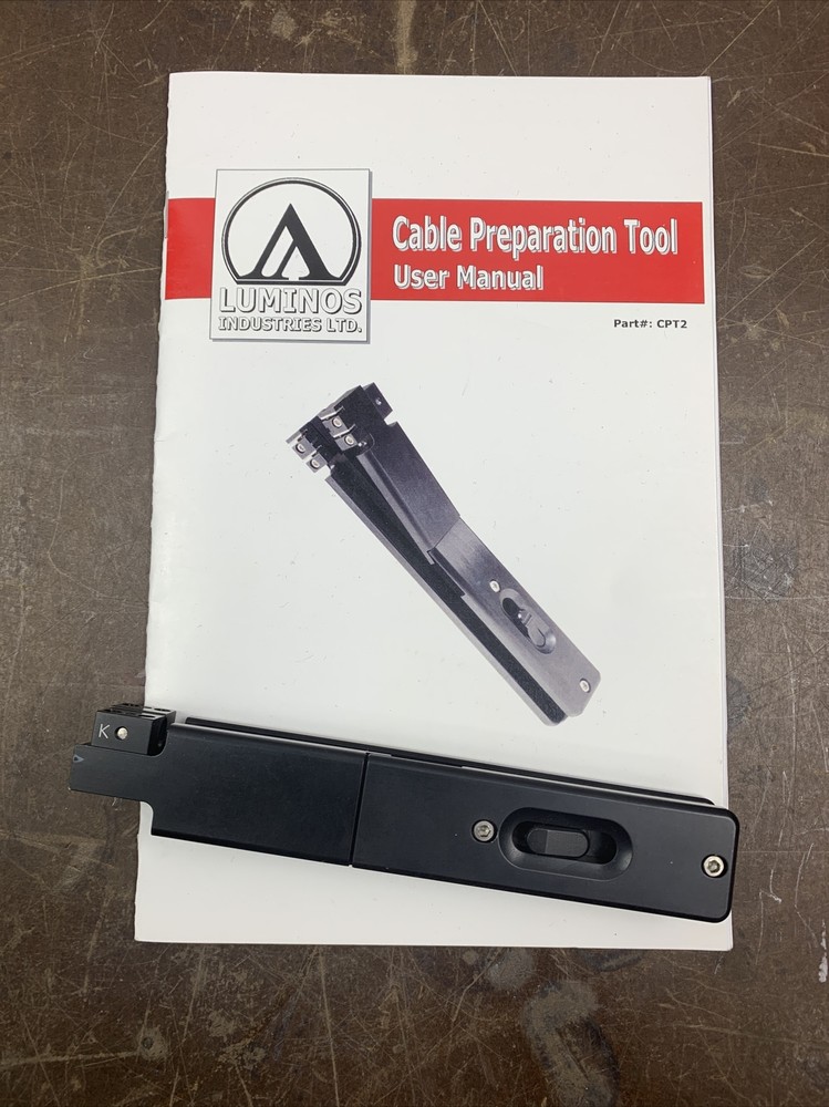 Luminos CPT2 Cable Preparation Tool Slitting/Stripping FIBER OPTIC TOOL  VN
