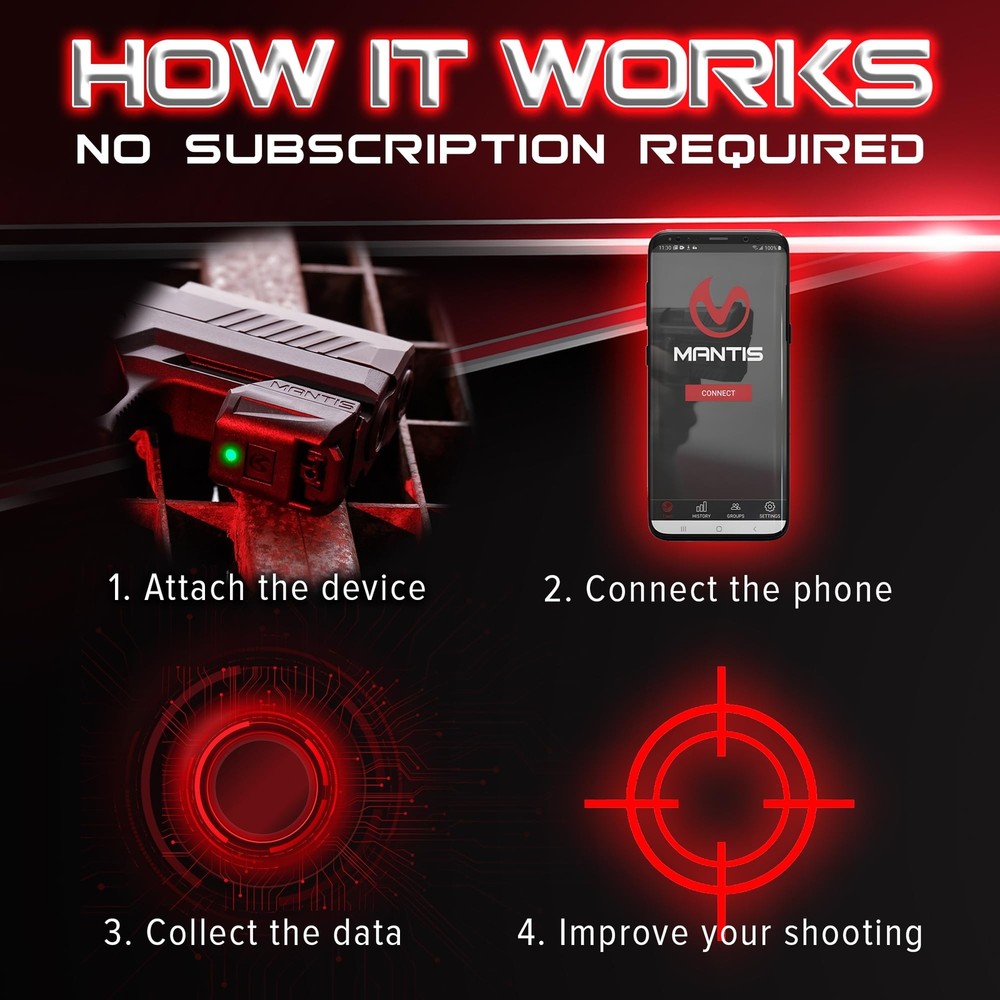 Mantis X10 Elite Shooting Performance System |Dry Fire Training System | Work...