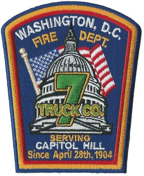 DCFD Truck 7 -  Serving Capitol Hill Since 1904  NEW Fire Patch