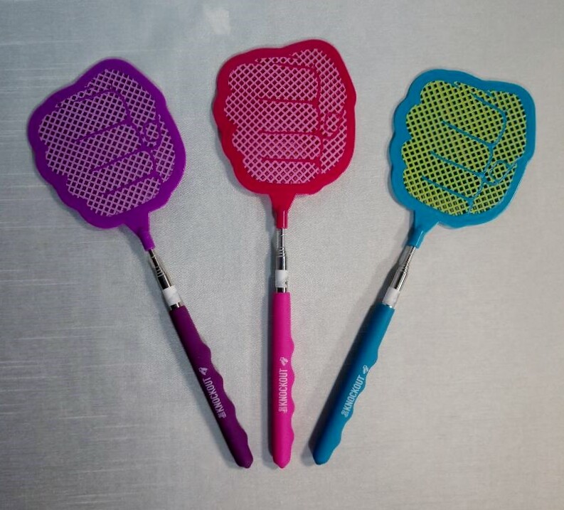 The Knock Out Extendable Fly Swatter 3 Pack
