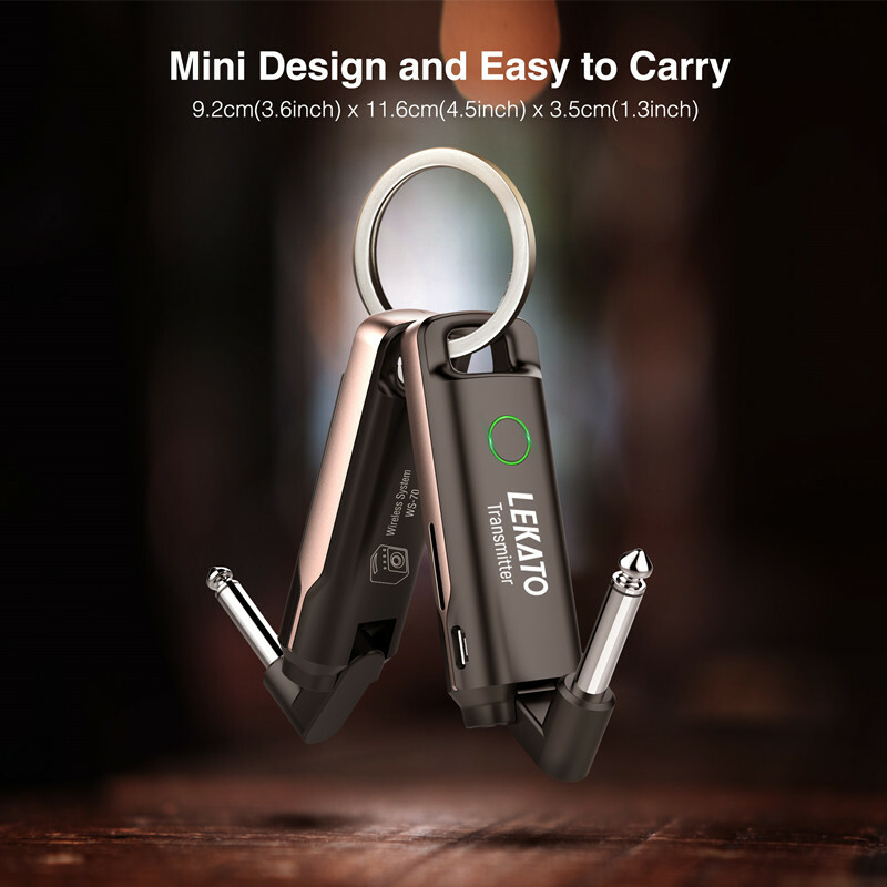 LEKATO Universal UHF Wireless Guitar Transmitter Receiver System 70 Channels