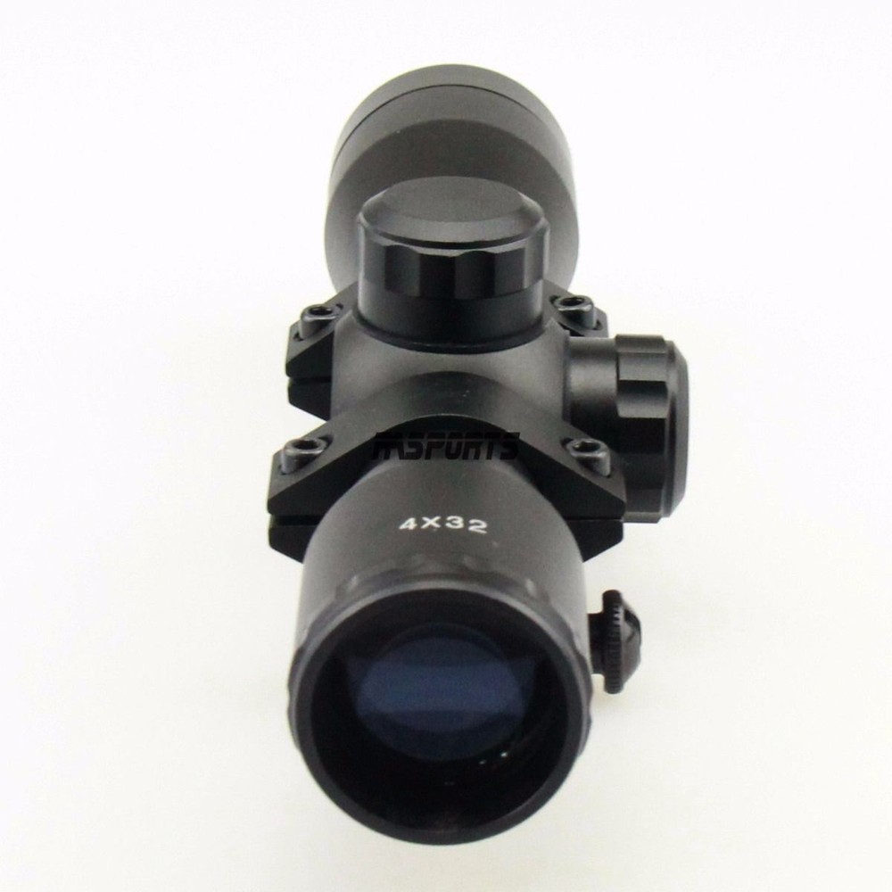 Tactical 4X32 Compact RANGEFINDER .223 .308 Scope /w Rings