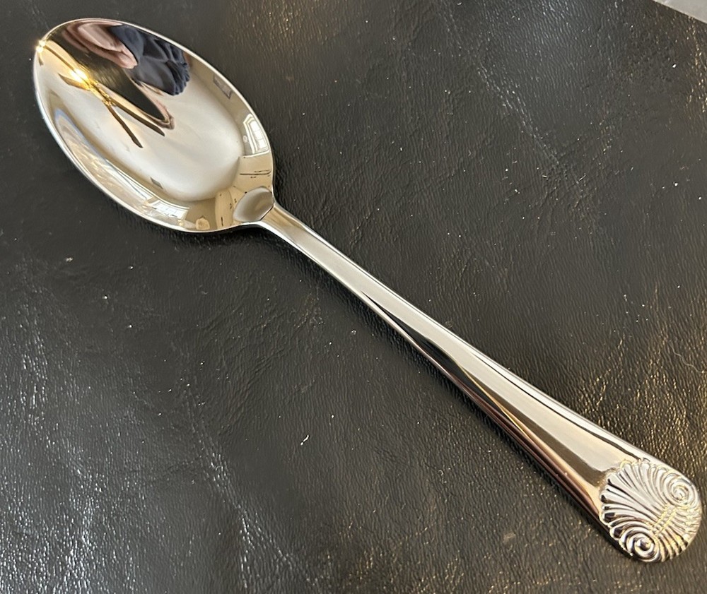 William Roberts Williamsburg Shell Stainless Flatware 18/10 Teaspoon 6-1/4" NEW