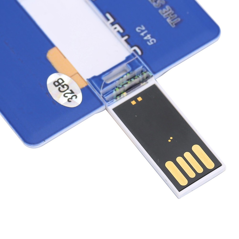 (32GB)Card Shaped U Disk Simple Unique USB Flash Drive For Data Storage File