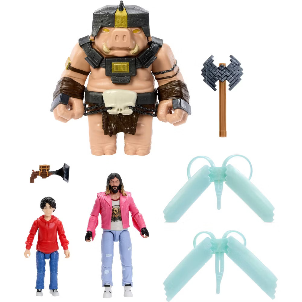 Minecraft A Well-Crafted Escape Figure Pack with 3 Action Figures & 4