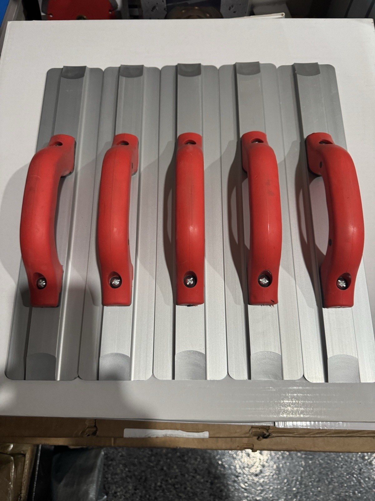 LOT OF 5 Concrete Hand Float, Sq, 3-1/4 X 16 In, Magnesium 5 Trowels/Floats