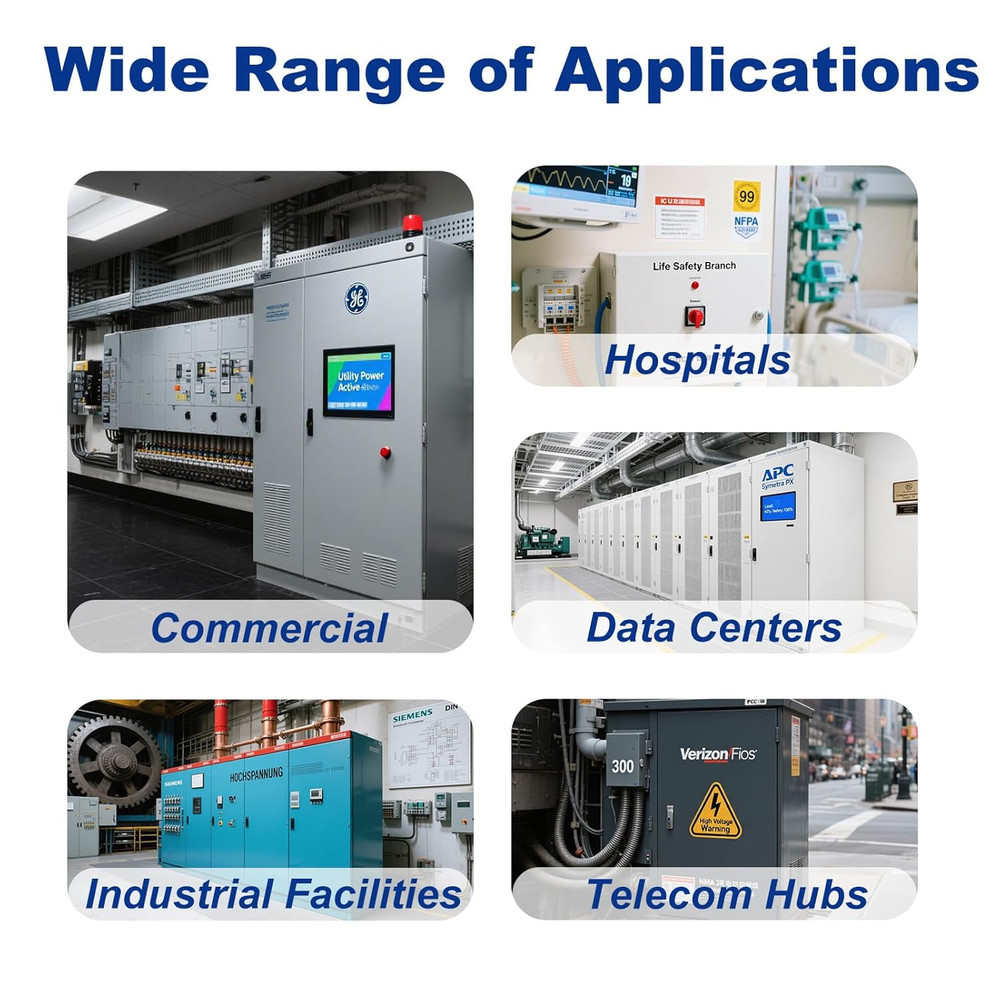 Automatic Generator Transfer Switch, 125A 120V 3 Pole Transfer Switch for Genera