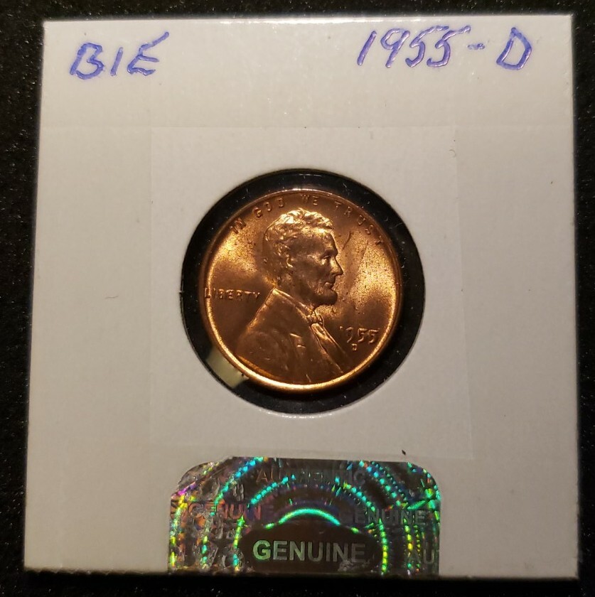 1955-D BIE Lincoln Cent