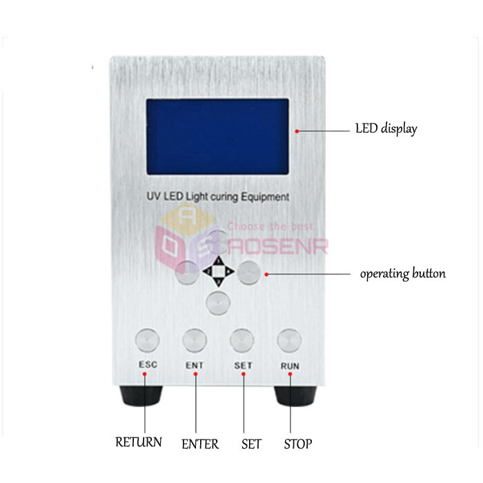 LCD Screen 365nm Spot UV LED Light Source Glue Curing Machine Air Cooling