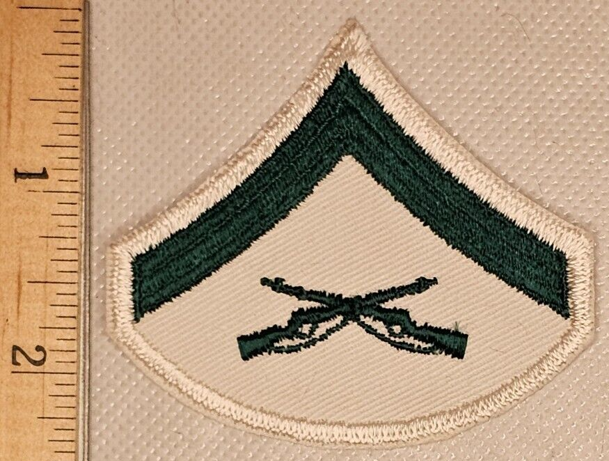 U.S. Marine Corps Lance Corporal Rank Khaki Patch