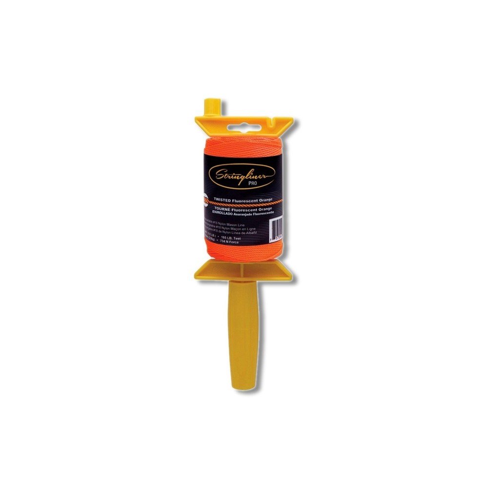 Stringliner Pro Twisted Mason Line and Reel 540 ft. Orange 25406