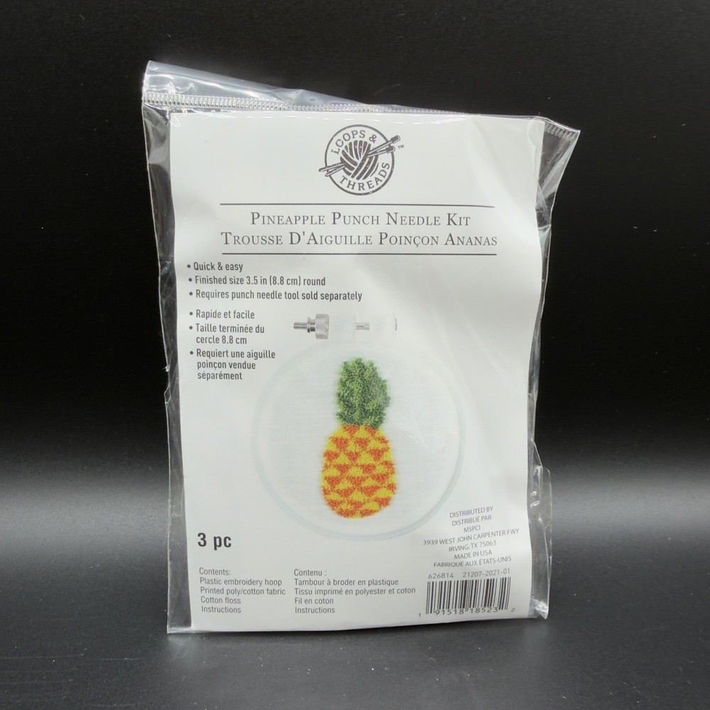 Loops & Threads Pineapple Punch Needle Kit #F