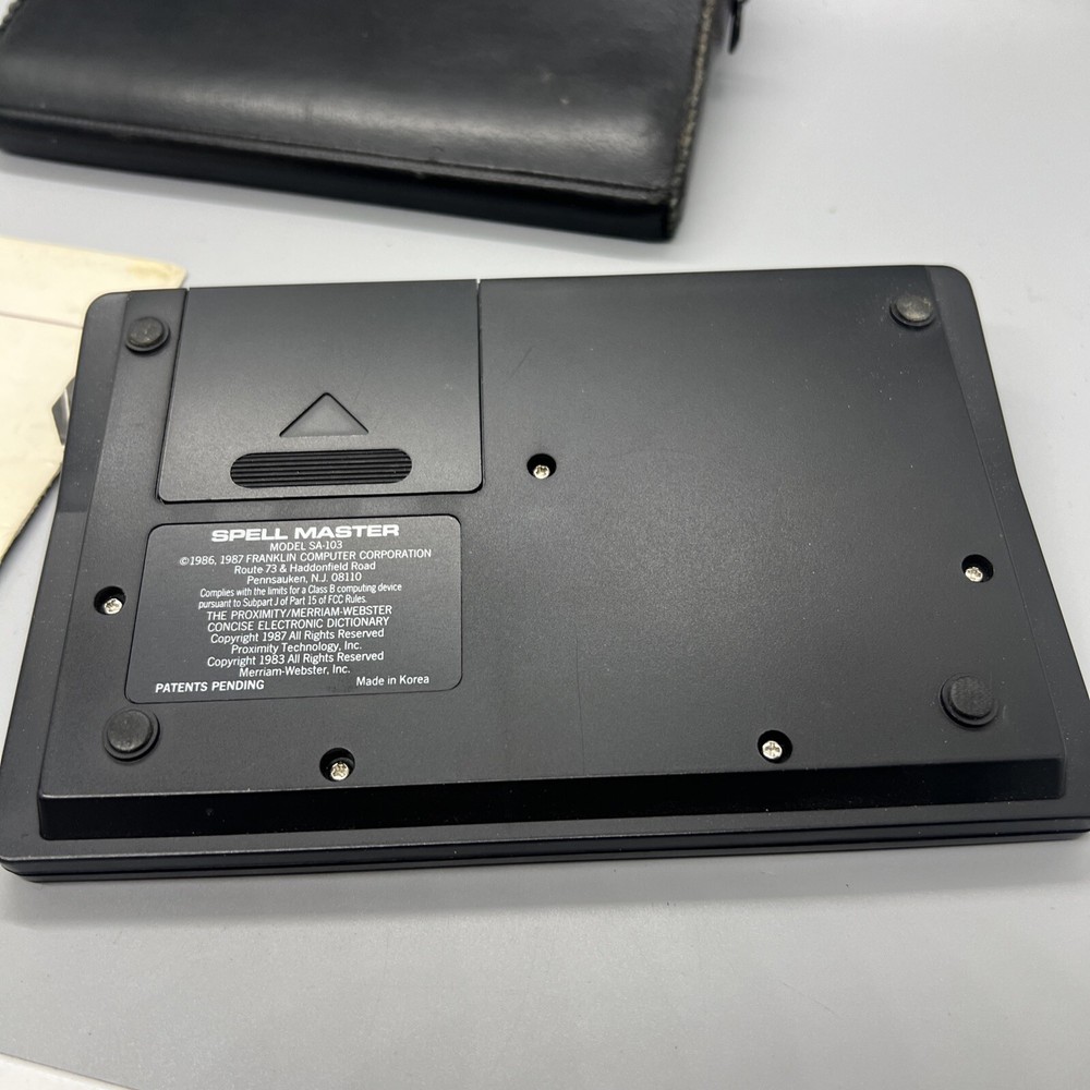 Franklin Computer Spell Master SA-103 Linguistic Technology Works Great Tested