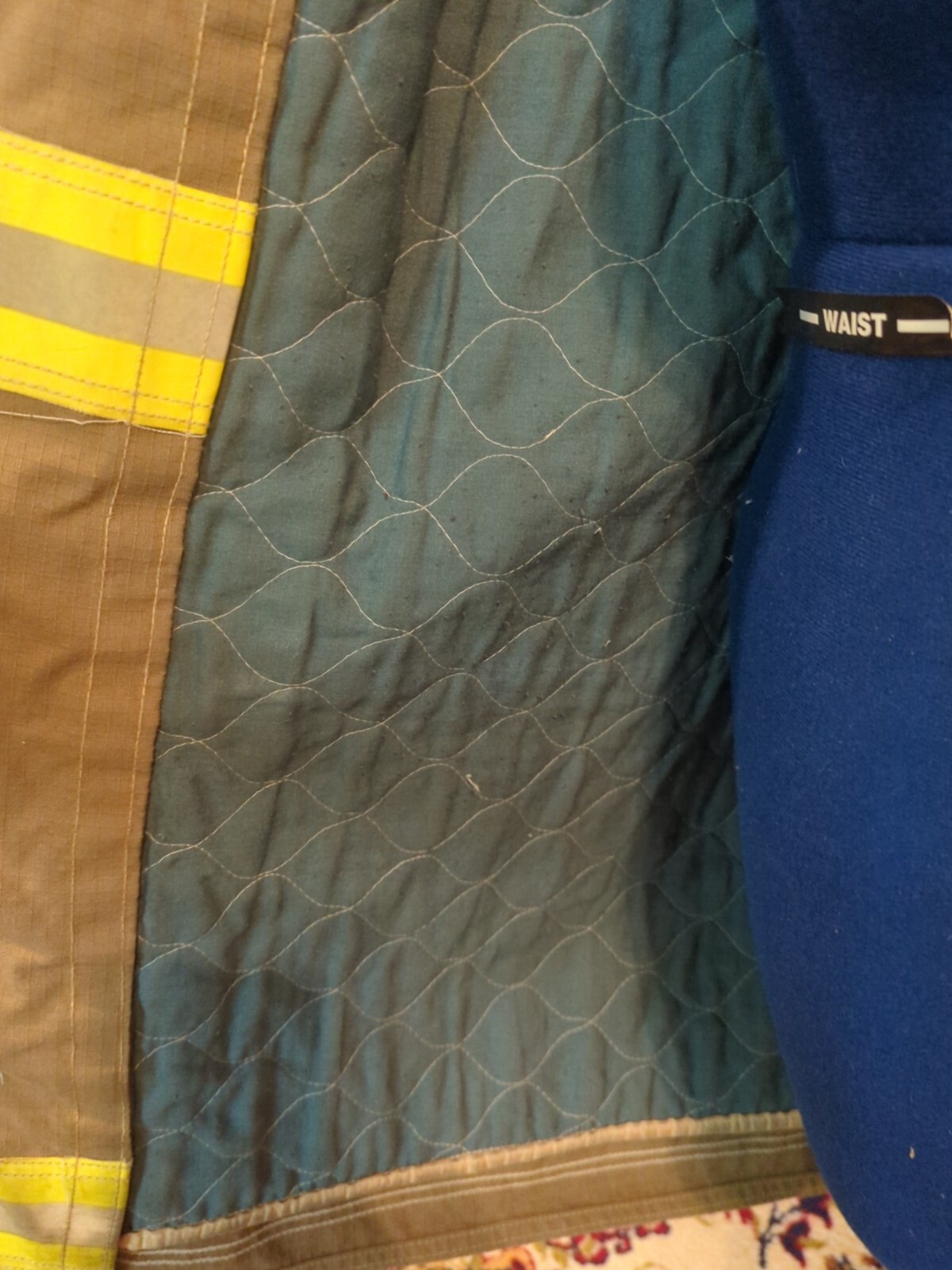 Vintage Retired Firefighter Turnout JACKET FIRE COAT USED 48 X 32