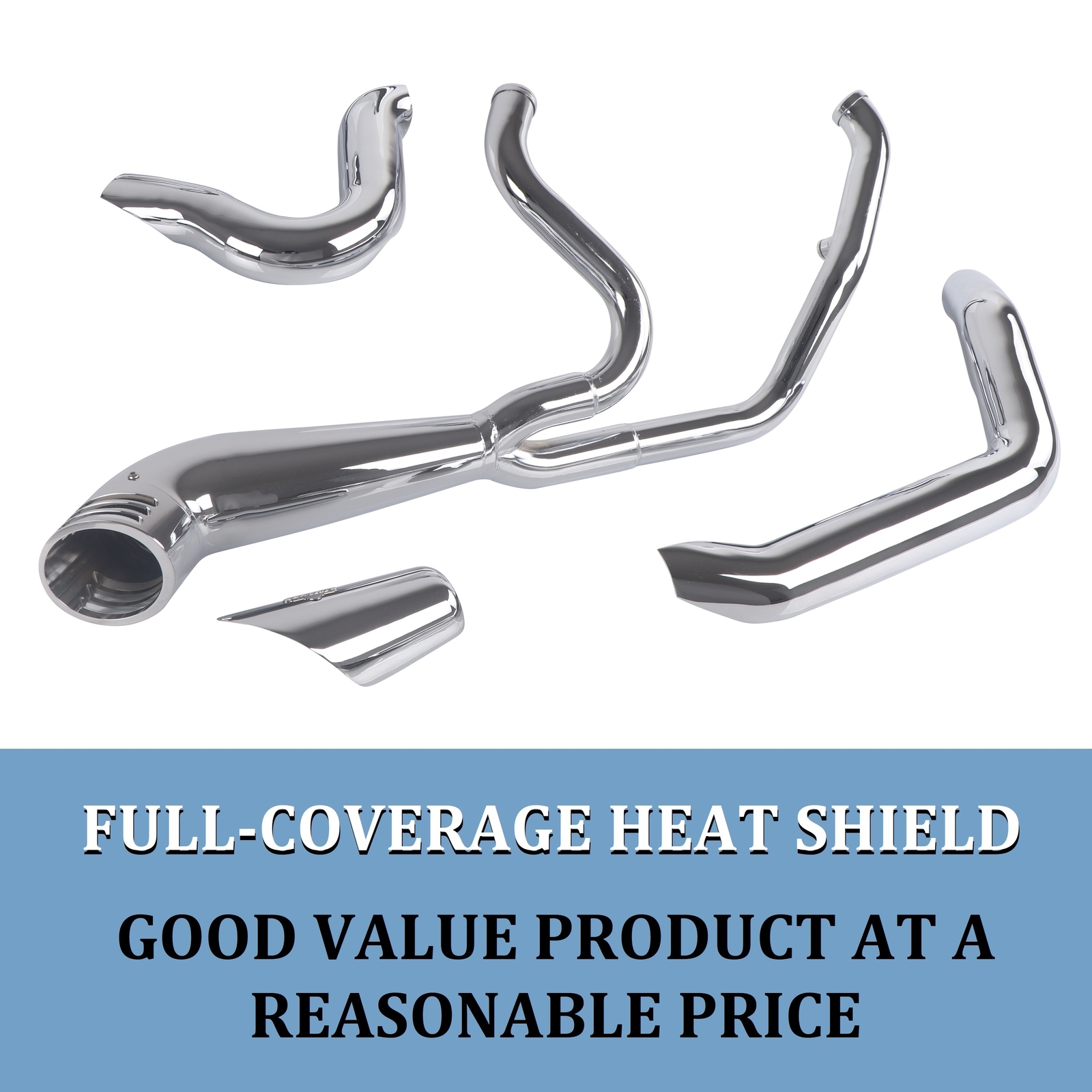 2 Into 1 Exhaust Pipes for Harley 1995-2016 Full Exhaust System Upgrading Chrome