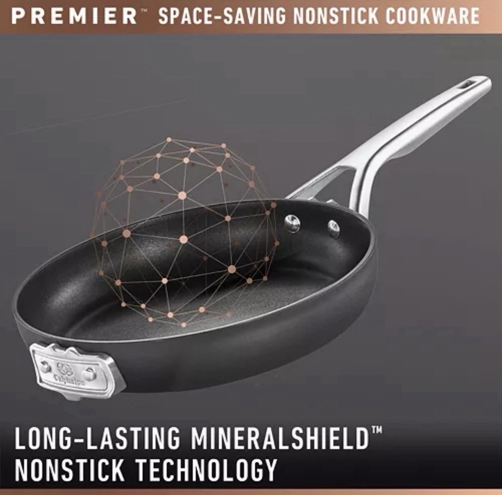 Calphalon Premier Space-Saving Hard-Anodized Nonstick Cookware Set, 10 Pcs NEW!!