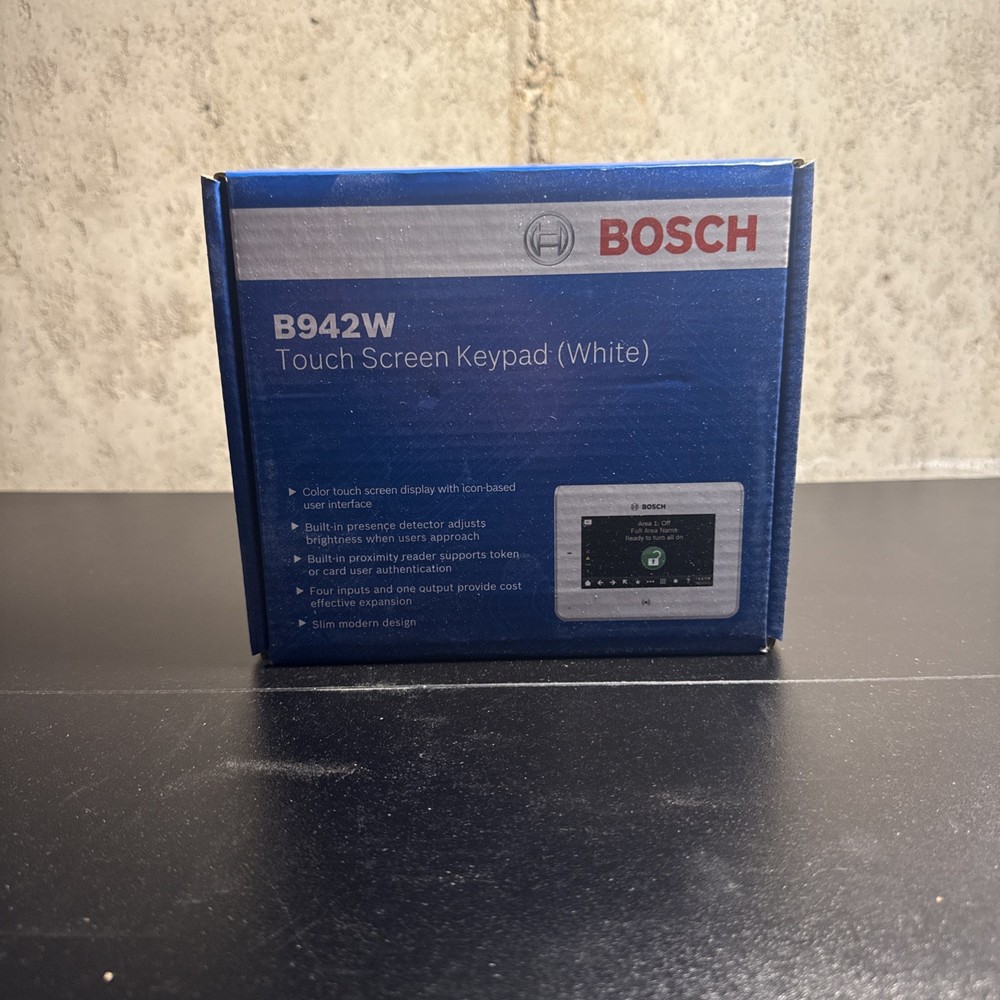 New! Bosch B942W Touch Screen Keypad (White)