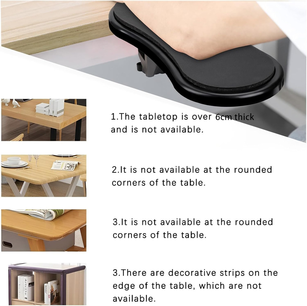 CEYAZYE Computer Arm Rest for Desk Extender, Adjustable Rotating Armrest Desk...