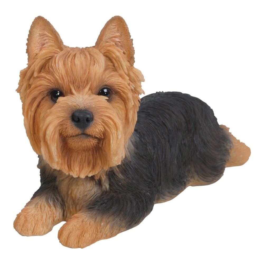 Gift Ltd Yorkshire Terrier Dog Lying Down Statue
