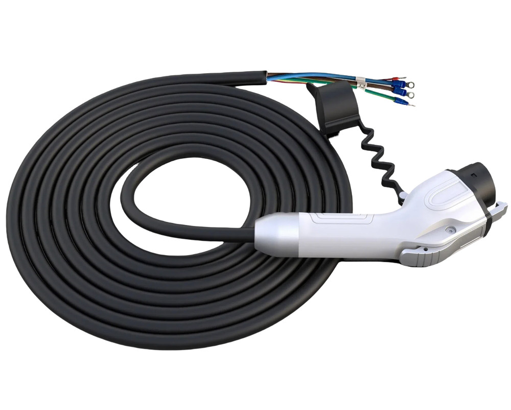 SAE J1772 Type 1 -Replacement connector cable for 16A 250V charging stations, 5m
