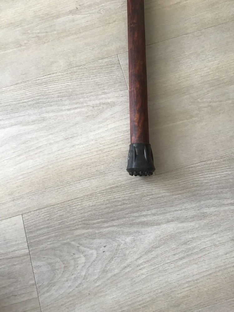 Beeswing Narra - Granadillo Artisan Walking Cane with Unique Comfy Custom Handle