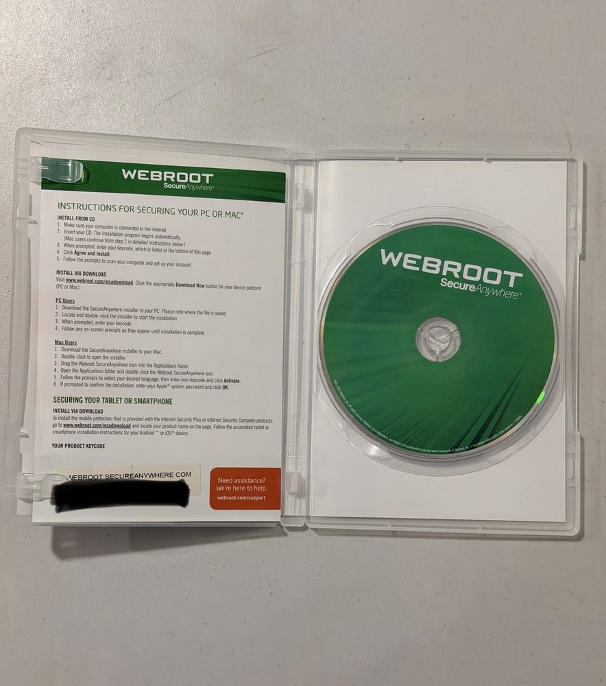 Webroot SecureAnywhere Internet Security Complete CD, 5 Devices, PC Mac