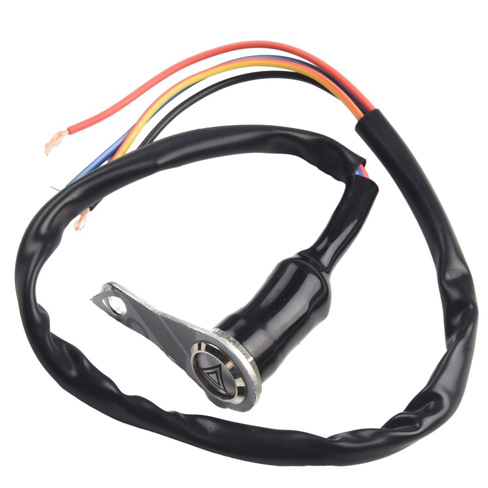 1 Pc Red LED Motorcycle Switch ON+OFF Handlebar Mount Push Button 12V Work Light