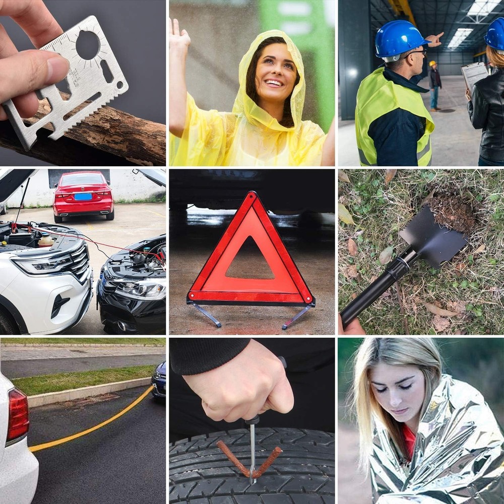 Roadside Emergency Car Kit 95 Pieces
