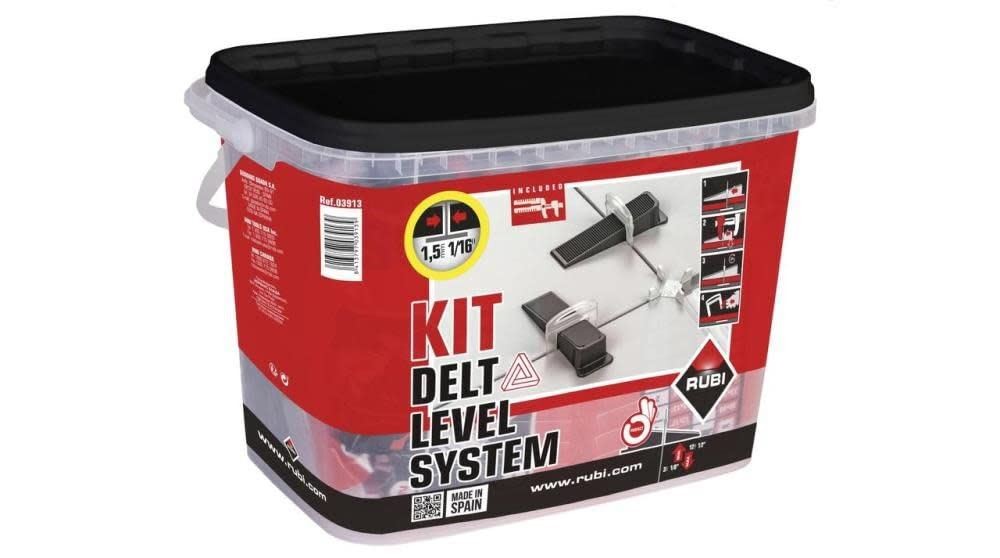 Rubi Tools DELTA 1/16" (1.5MM) Level System Kit- 03914