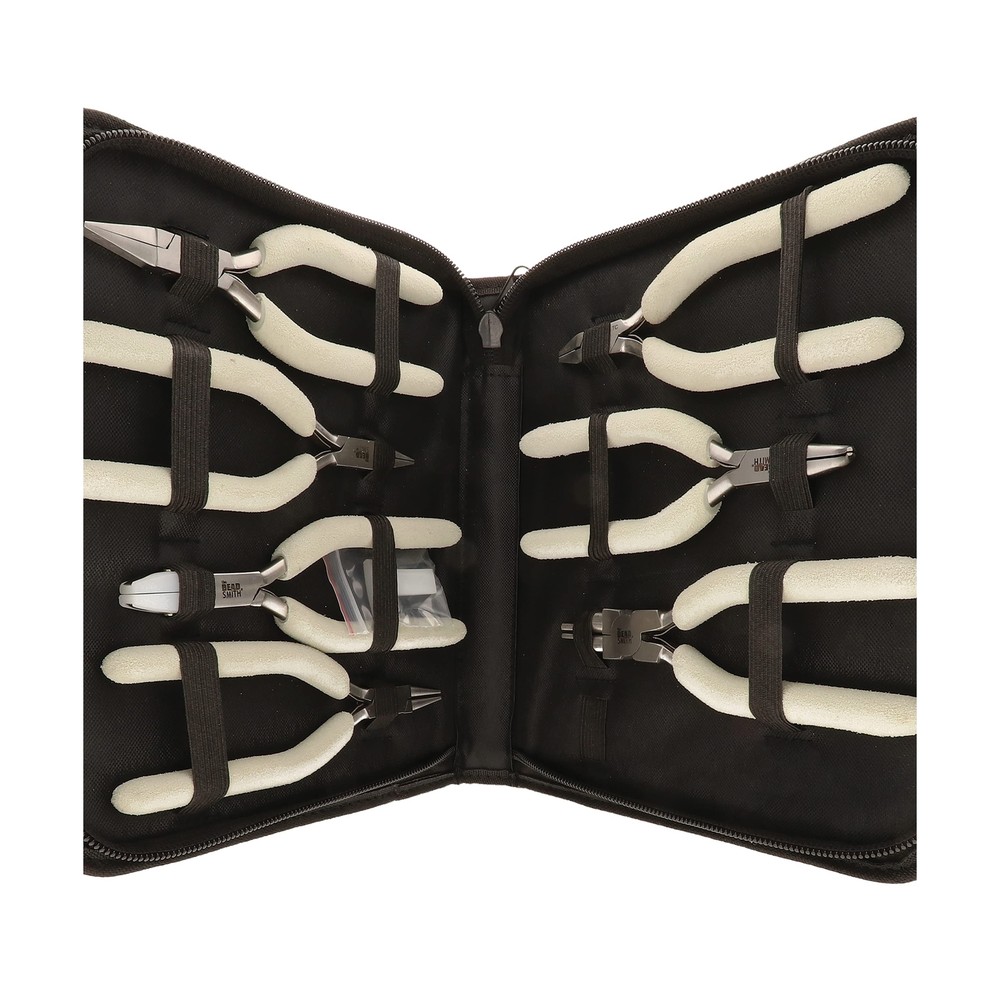 The Beadsmith Wire Elements Tool Set - 7-Piece Kit: Round Nose, Bent Chain No...