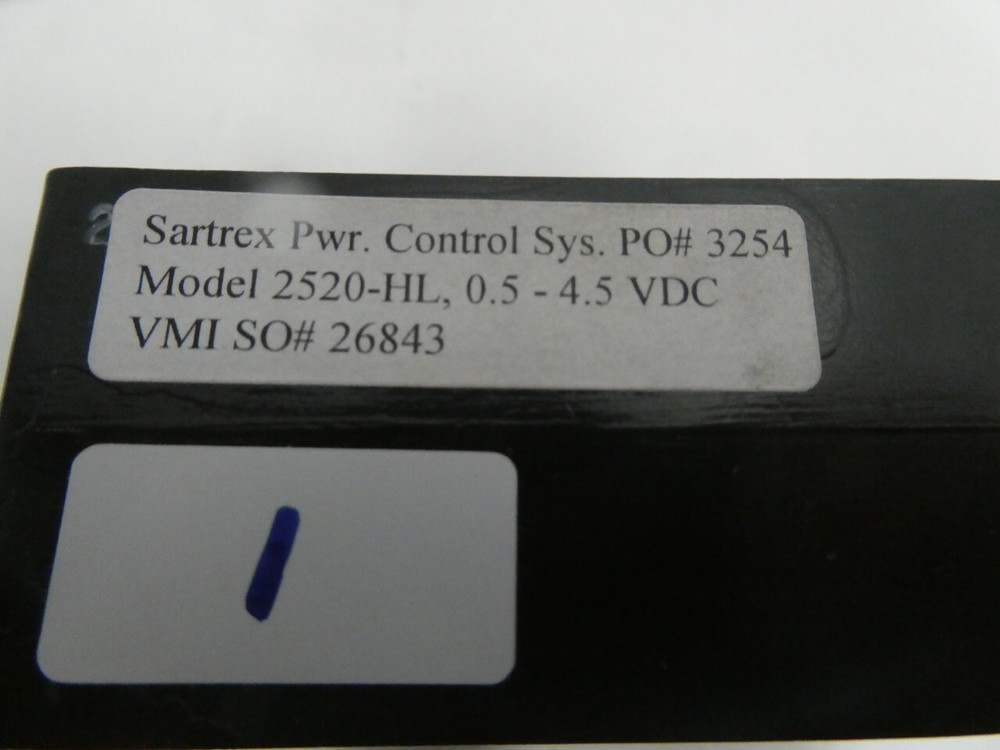 Versatile Measuring Instruments 2520-HL Panel Meter 0-150linear Percent Power