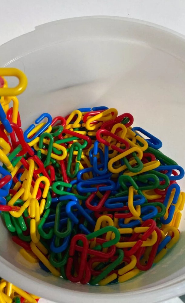 Creative Publications Learning Plastic Links Play Chains Kids Play Learning Vtg