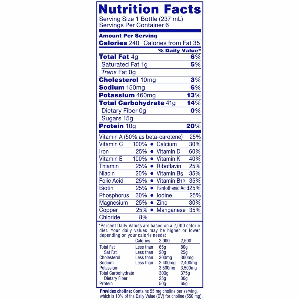 6 Nestle Carnation Breakfast Essentials Complete Nutritional Drink Vanilla 8 oz
