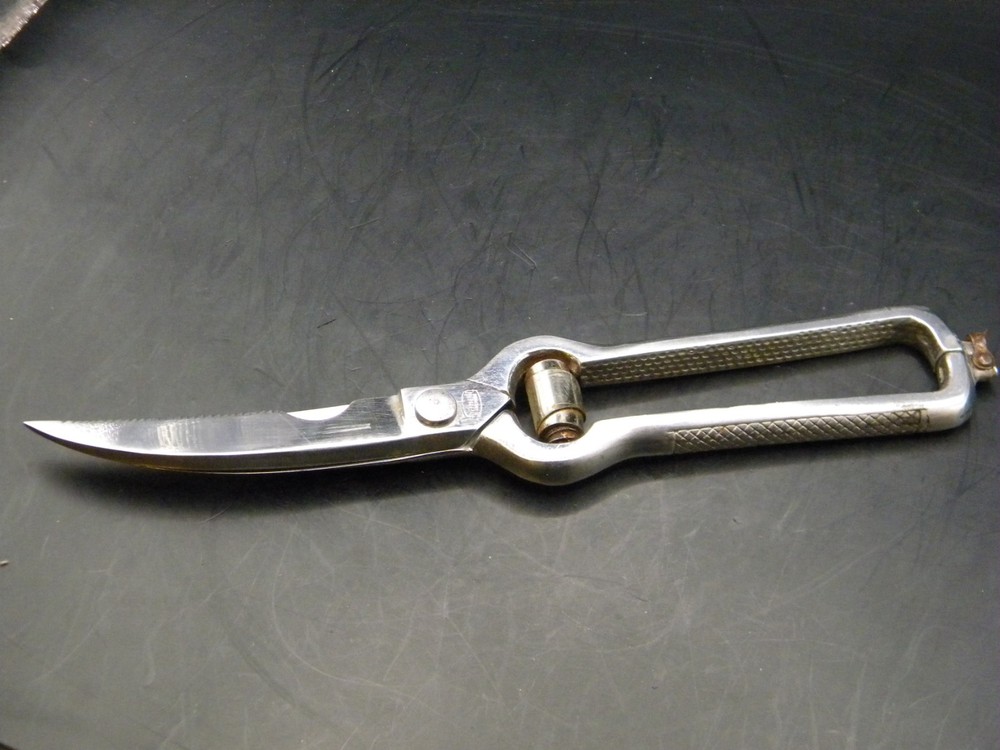 SANELLI Chrome Poultry Shears Locking Scissors ITALY