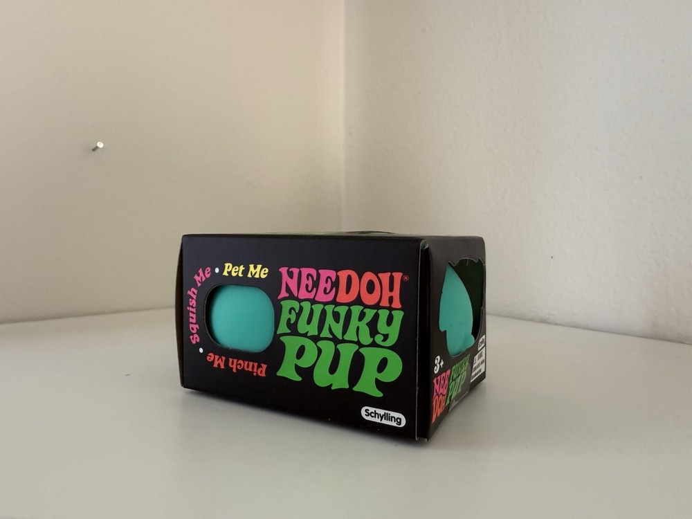 Nee Doh Purple Gumdrop Super Solid Squish + Teal Needoh Funky Pup NEW BUNDLE!
