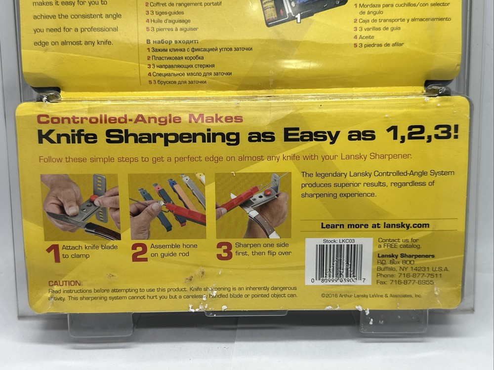 Lansky Standard Precision 3-Stone Knife Sharpening System LKC03