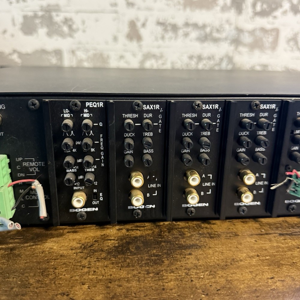 Fully Loaded - Bogen Power Vector VMIX - Audio Amplifier - SAX1R MIC1S