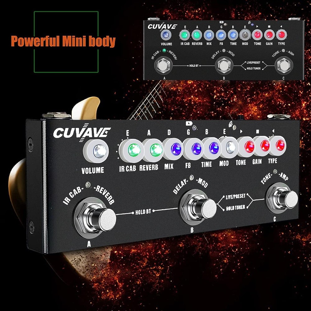 Multi Effects Guitar Pedal,Cube Baby Guitar Multi Effects Pedal Delay Chorus ...