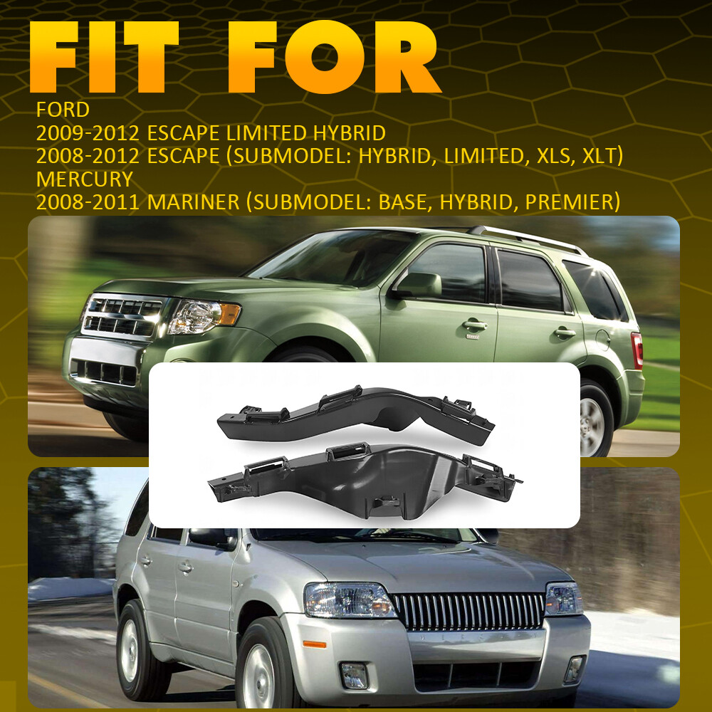 For Ford Escape 2008-2012 Bumper Cover Bracket Driver&Passenger Side Pair Front