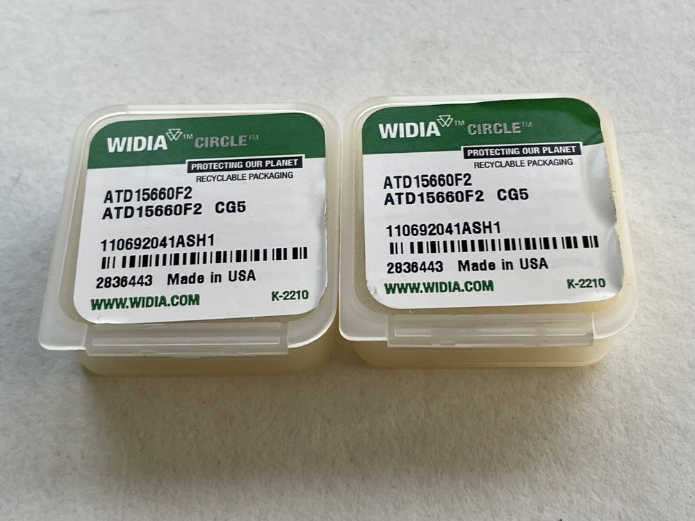 Widia ATD15660F2 CB5 Grade Carbide Inserts (2 Pieces)